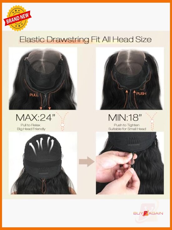 Glueless Body Wave Lace Front Wig Human Hair 250% Density 7x6 HD Closure Pre main image 5